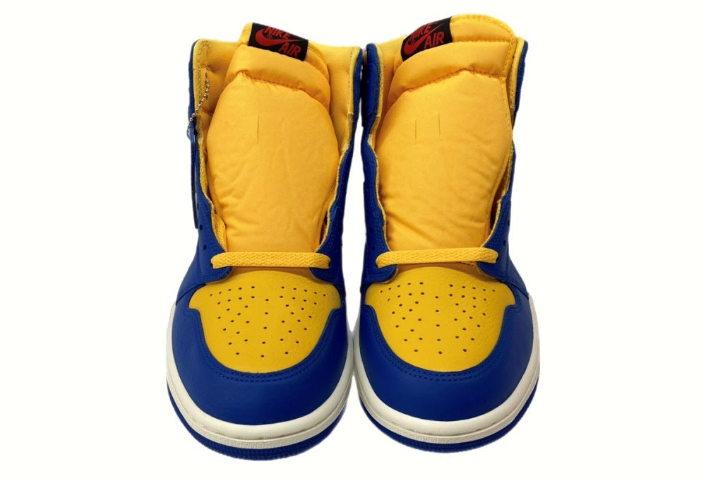 ナイキ NIKE 22年製 WMNS AIR JORDAN 1 HIGH OG REVERSE LANEY エア ジョーダン レトロ ハイ リバース  レイニー 青 黄 FD2596-700 メンズ靴 スニーカー イエロー 27.5cm 104-shoes265 | 古着通販のドンドンサガール