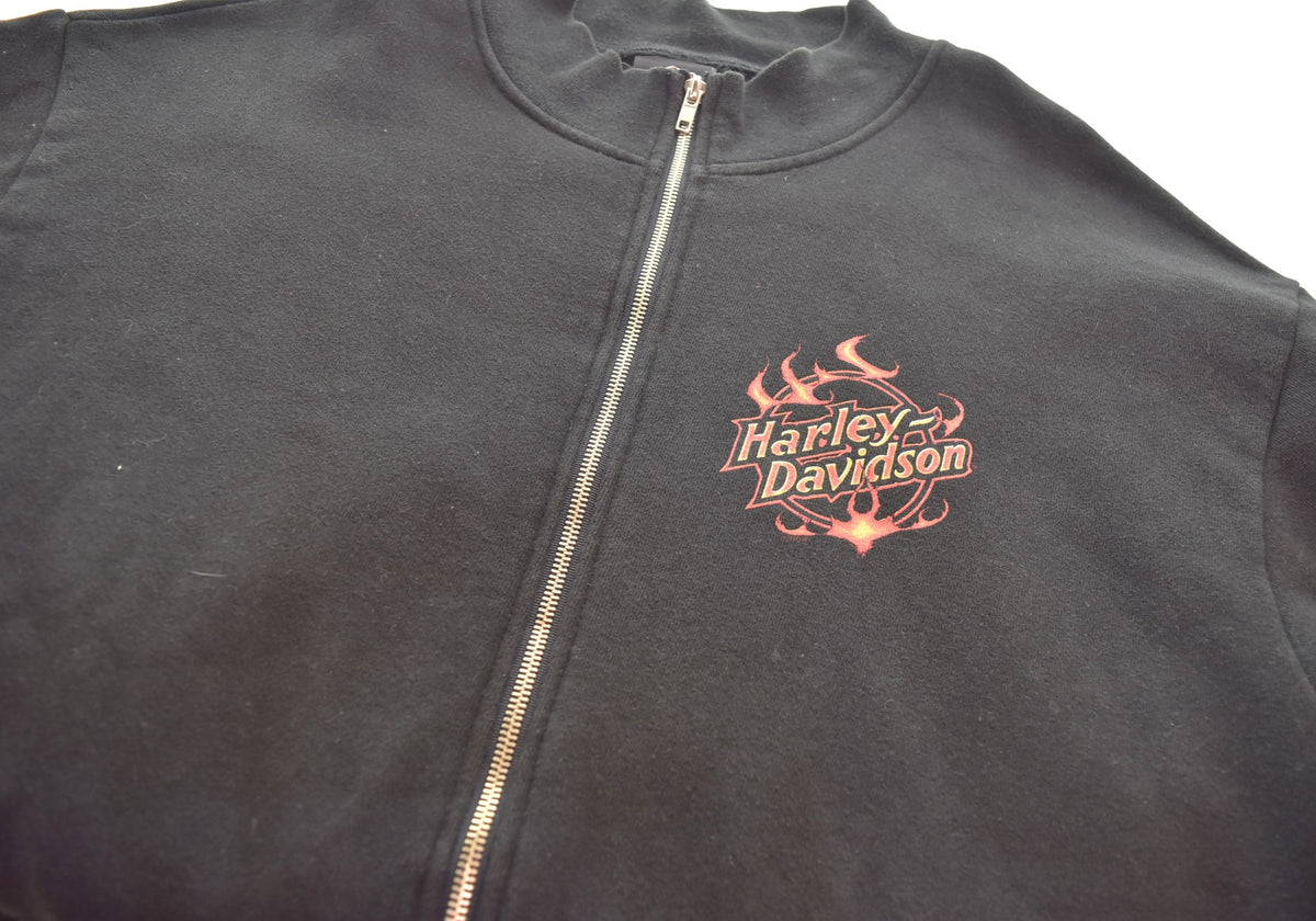 ハーレーダビッドソン HARLEY DAVIDSON fade flame pattern zip ジップ