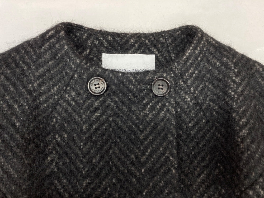 ボーダーズアットバルコニー BORDERS at BALCONY COLLARLESS JACKET