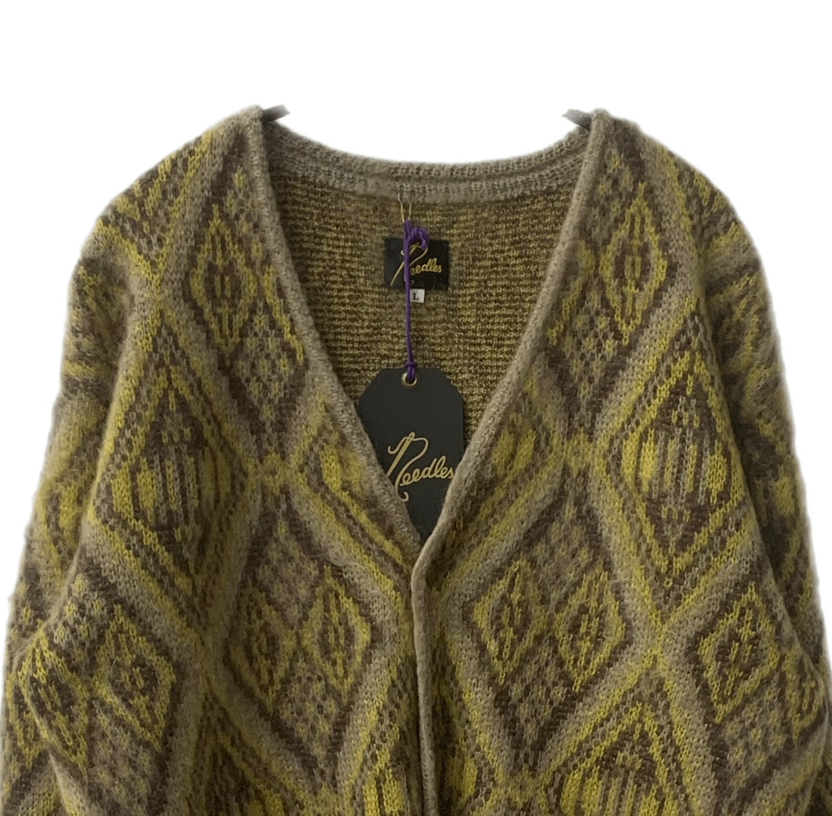 Needles / カーディガン(薄手)/S/モヘア/KHK/総柄/J0255 ニードルス Needles モヘアニットカーディガン J0255 総柄 マルチ