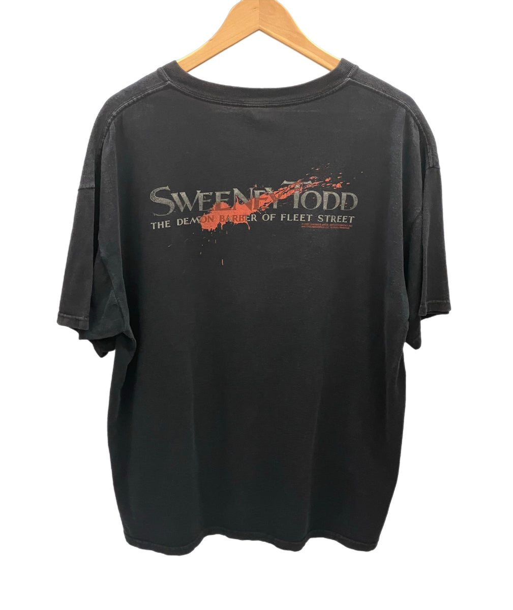 ヴィンテージ Vintage 00s 00's anvil sweeney todd スウィーニートッド Movie ホラー映画 ムービーT XL  Tシャツ プリント ブラック LLサイズ 101MT-2482 | 古着通販のドンドンサガール