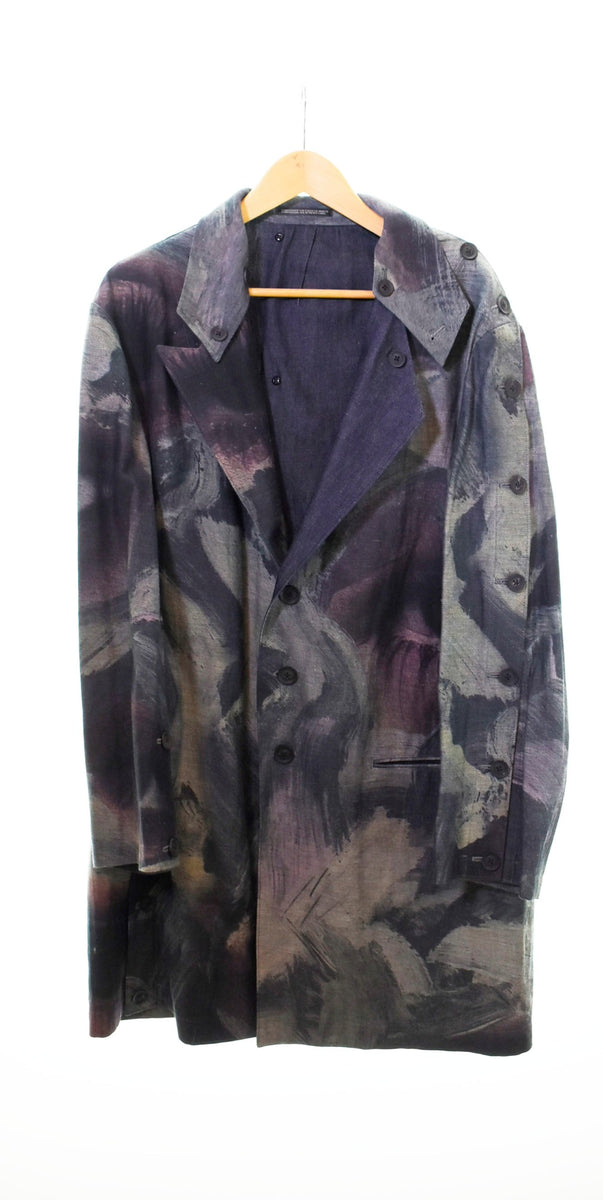 Yohji yamamoto ヨウジヤマモト 21ss 洩れ アイプリント ギャバ 