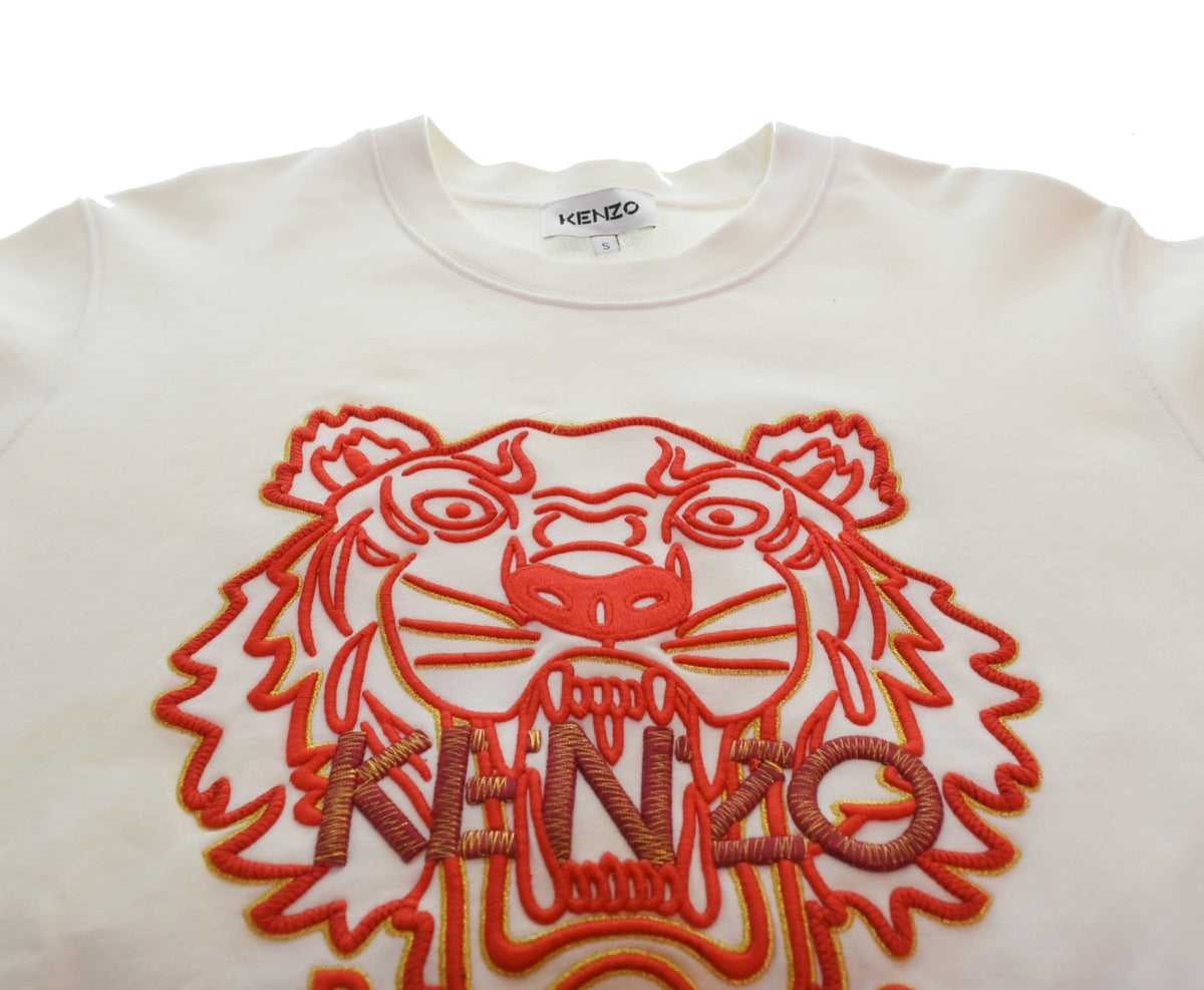 ケンゾー KENZO タイガーロゴ刺繍スウェット トラ刺繍 FC55SW120CMB