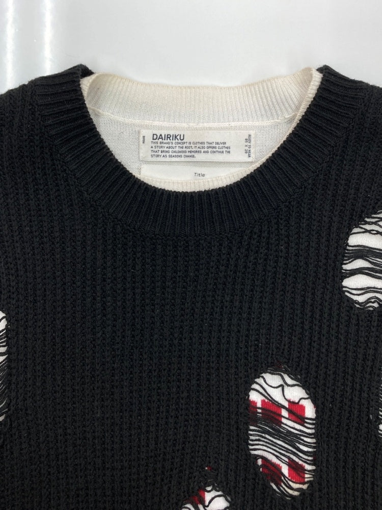 dairiku 20aw レイヤードダメージニット dairiku 20aw レイヤードダメージニット