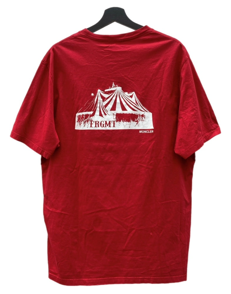MONCLER / Tシャツ/--/コットン/RED/D209U8039850 8391Q/HIROSHI FUJIWARA// モンクレール MONCLER GENIUS × Fragment フラグメント SS CIRCUS T