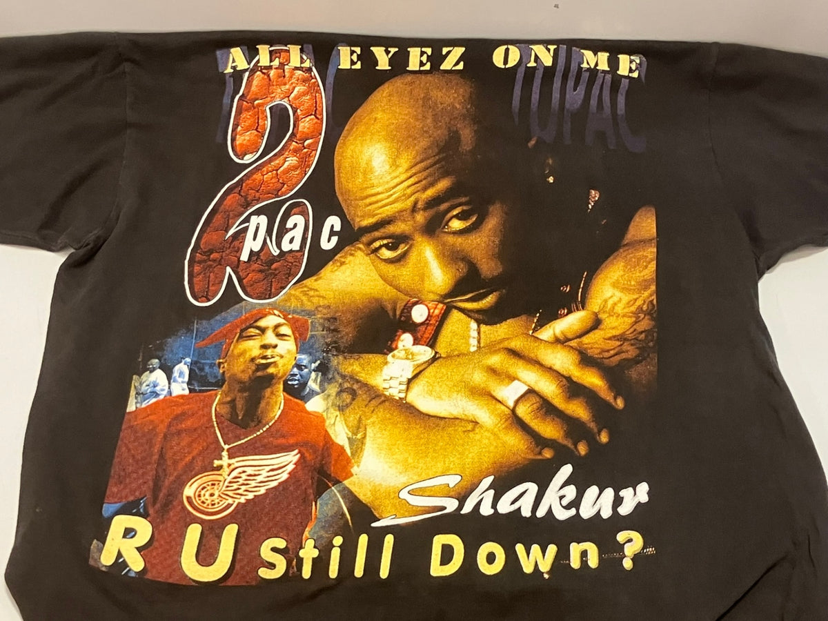 ラップTシャツ RAP-T Vintage Hip Hop Tupac 2PAC SHAKUR R U Still Down? WONDER IT  HEAVEN GOT A GHETTO ヴィンテージ rap tee - Tシャツ ブラック フリーサイズ 101MT-2736 |  古着通販のドンドンサガール