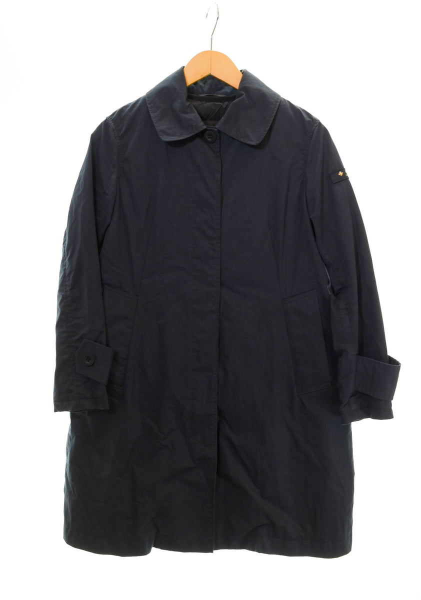 タトラス　インナーダウン付き　トレンチコート　紺色 タトラスインナーダウン付きトレンチコート紺色