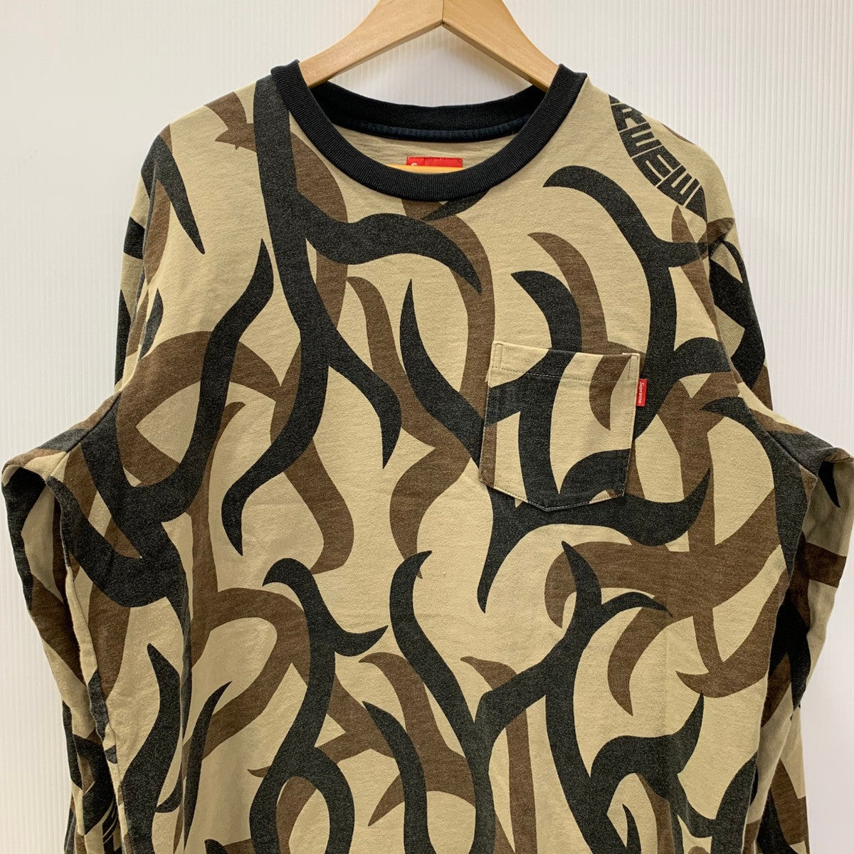 シュプリーム SUPREME pocket tee tan tribal camo トライバルカモ