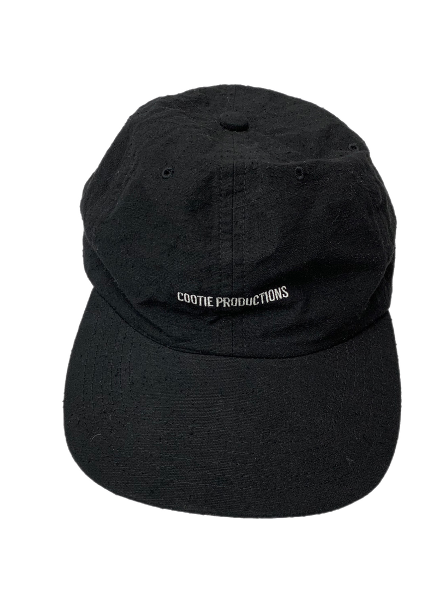 【中古】クーティー COOTIE Silknep Back Twill 6 Panel Cap -Black- 帽子 メンズ帽子 キャップ ロゴ  ブラック 201goods-303