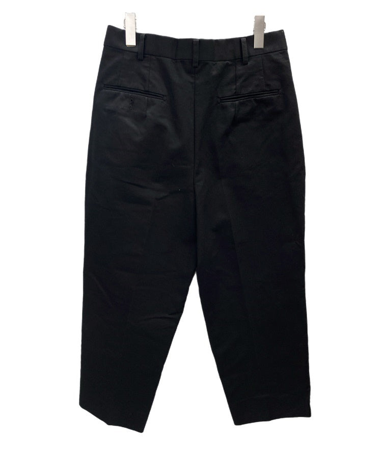 ジョンローレンスサリバン JOHN LAWRENCE SULLIVAN WIDE TAPERED TROUSERS 黒 MADE IN JAPAN  2A007-0118-06 ボトムスその他 無地 ブラック サイズ 48 101MB-429 | 古着通販のドンドンサガール