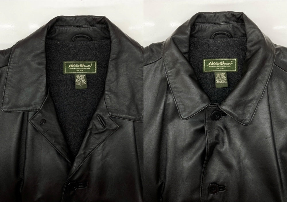 エディーバウアー Eddie Bauer 90s 00s RAMB LEATHER COAT ラム レザー