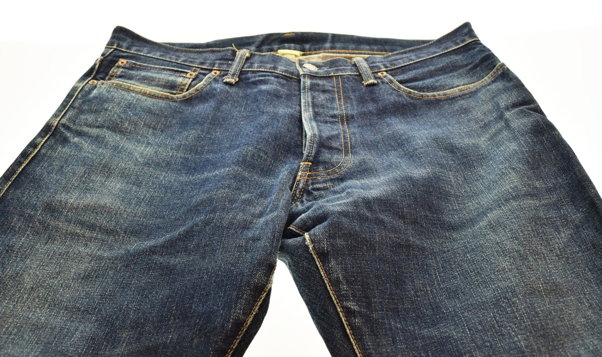 ダブルアールエル RRL ボタンフライ ラルフローレン 革パッチ