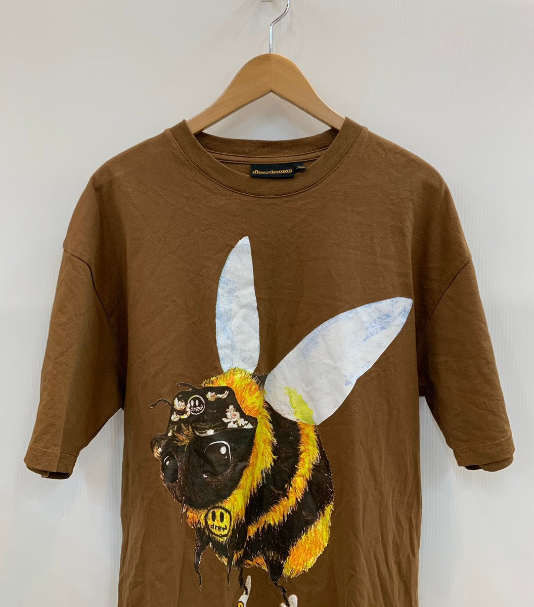 ドリューハウス Drew House bee printed tee JUSTIN BIEBER Tシャツ プリント ブラウン Mサイズ  201MT-2237 | 古着通販のドンドンサガール