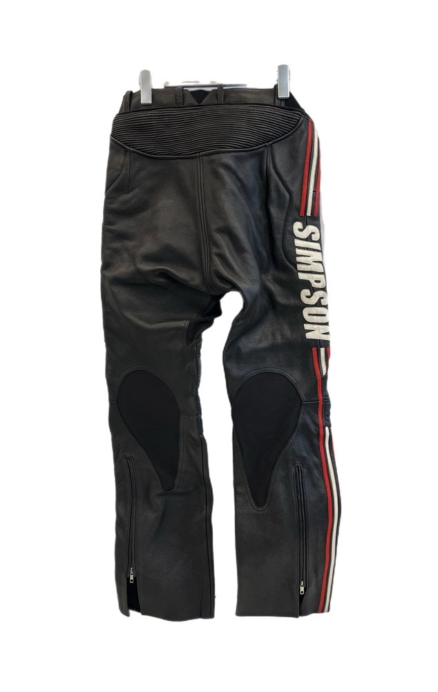 シンプソン SIMPSON 本皮 レザーパンツ バイカーパンツ ツーリング