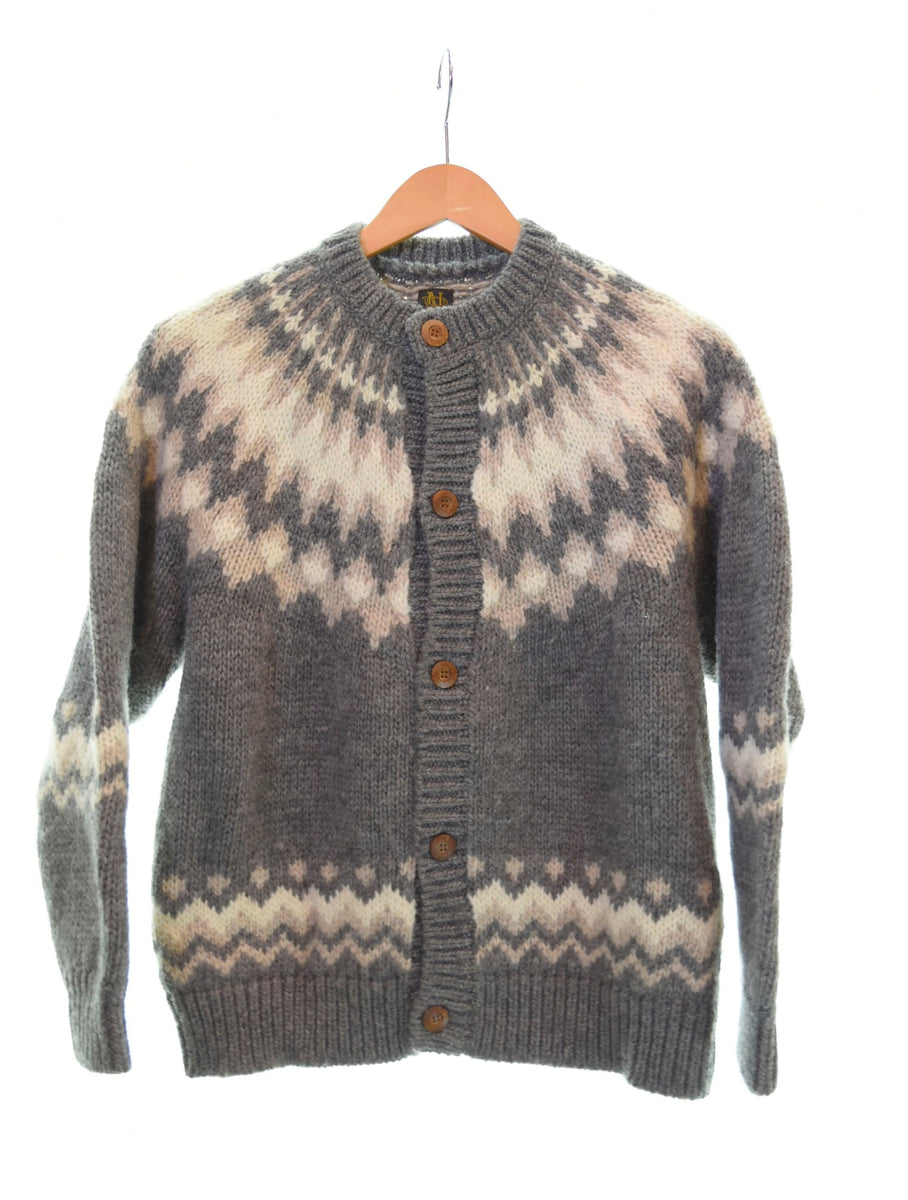 バトナ― BATONER MOHAIR NORDIC CREW NECK CARDIGAN ノルディック モヘア カーディガン BN-20FL-063  カーディガン グレー 2 103LT-55 | 古着通販のドンドンサガール