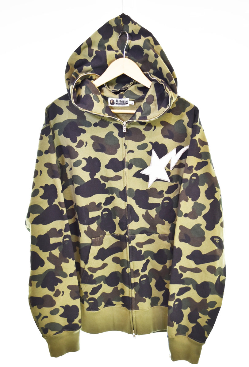 アベイシングエイプ A BATHING APE 1ST CAMO FULL ZIP HOODIEカモフラ