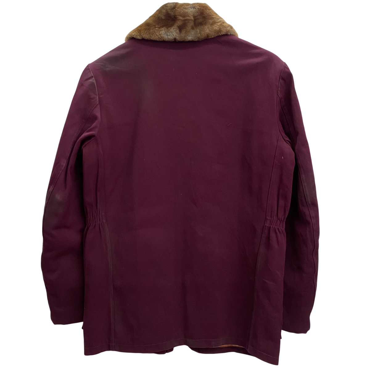 古着　60s 襟ボア　コットン　ジャケット　検索　ギャバジン　b-15 50s 60s 襟ボア ギャバジン ジャケット TALON パープル 紫 古着