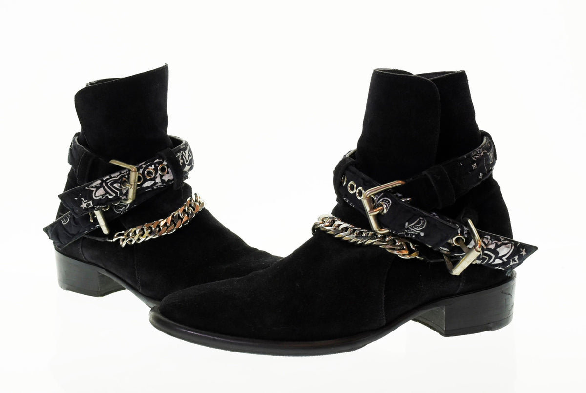 アミリ AMIRI 18AW Bandana Buckle Boots バンダナ スウェード ブーツ