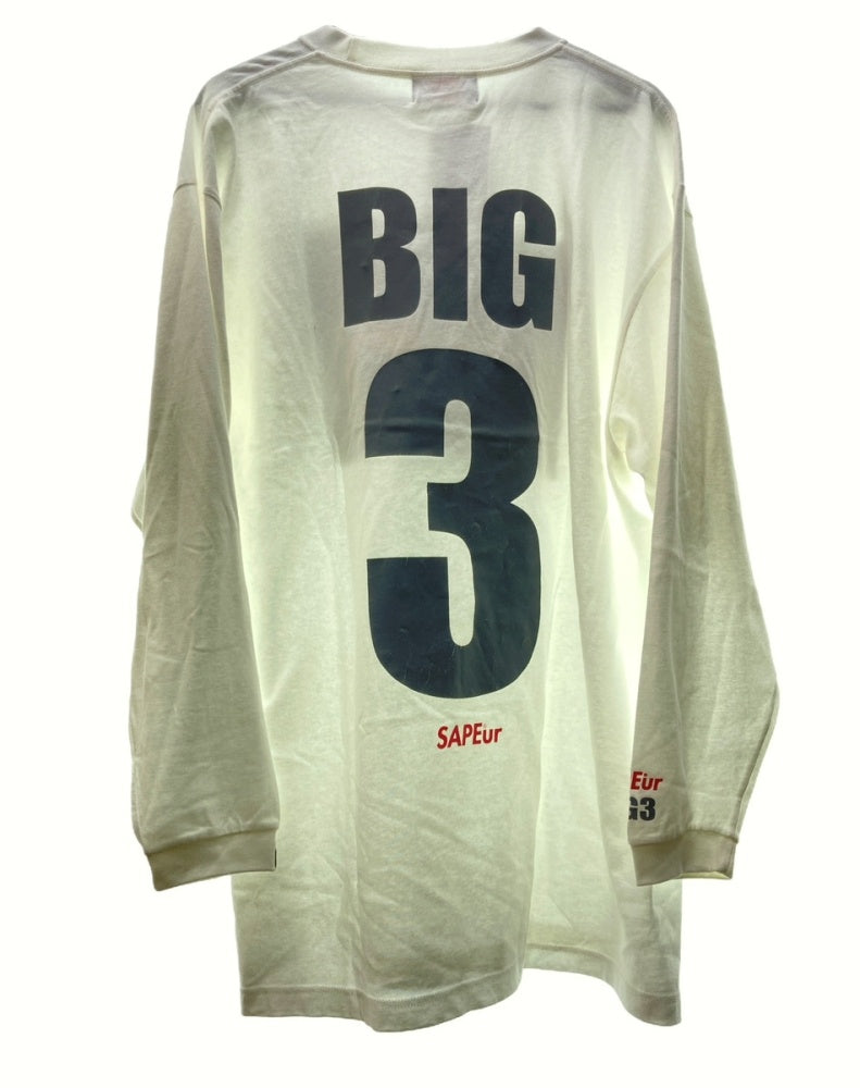 サプール SAPEur BIG3 CLASSIC VINTAGE LONG SLEEVE T-SHIRT ロングスリーブ Tシャツ クルーネック 白  SAFW20-068 XXL ロンT プリント ホワイト 104MT-139 | 古着通販のドンドンサガール