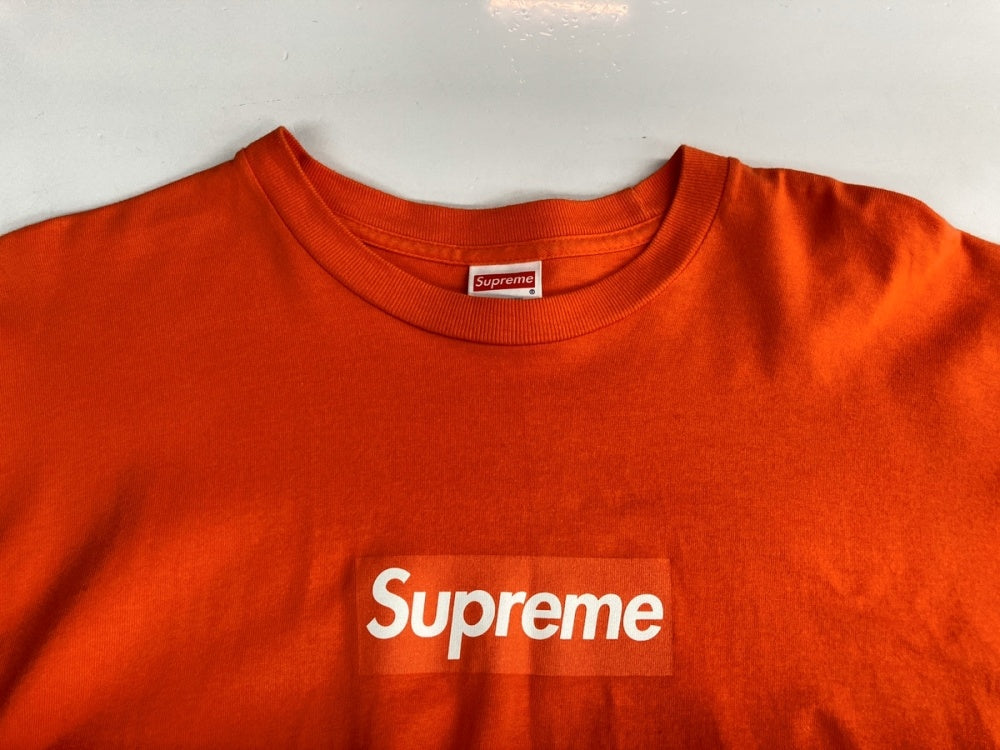 シュプリーム SUPREME 20AW BOX LOGO L/S TEE ロングスリーブ Tシャツ カットソー 長袖 ボックスロゴ ORANGE ロンT  プリント オレンジ Mサイズ 104MT-332 | 古着通販のドンドンサガール