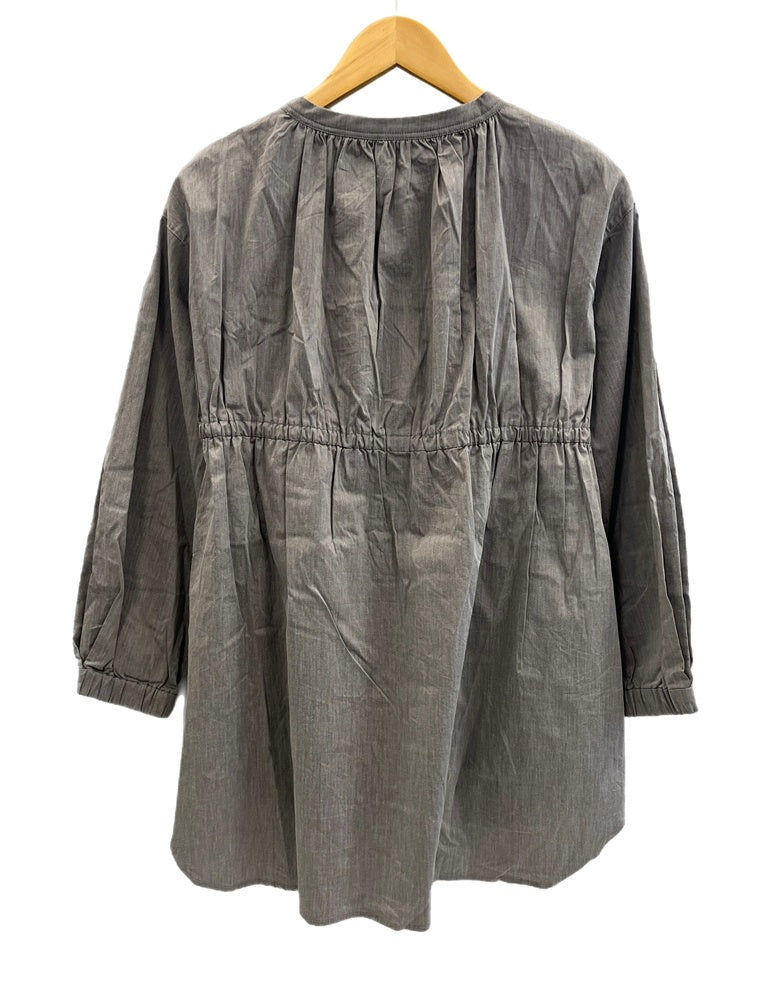 アワーホーム OURHOME フリーサイズ長袖シャツ グレー 洗える