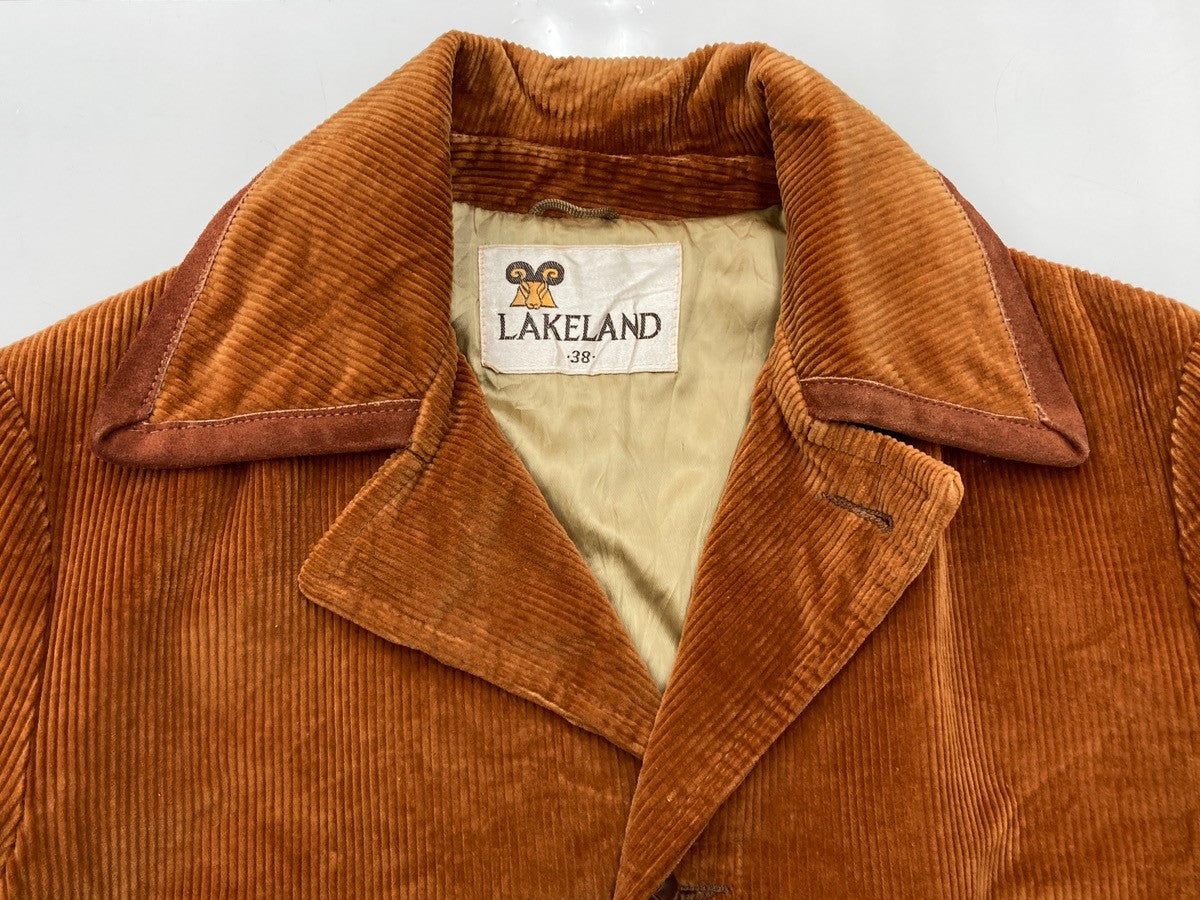 ヴィンテージ vintage 70s 70年代 LAKELAND コーデュロイ レザー 
