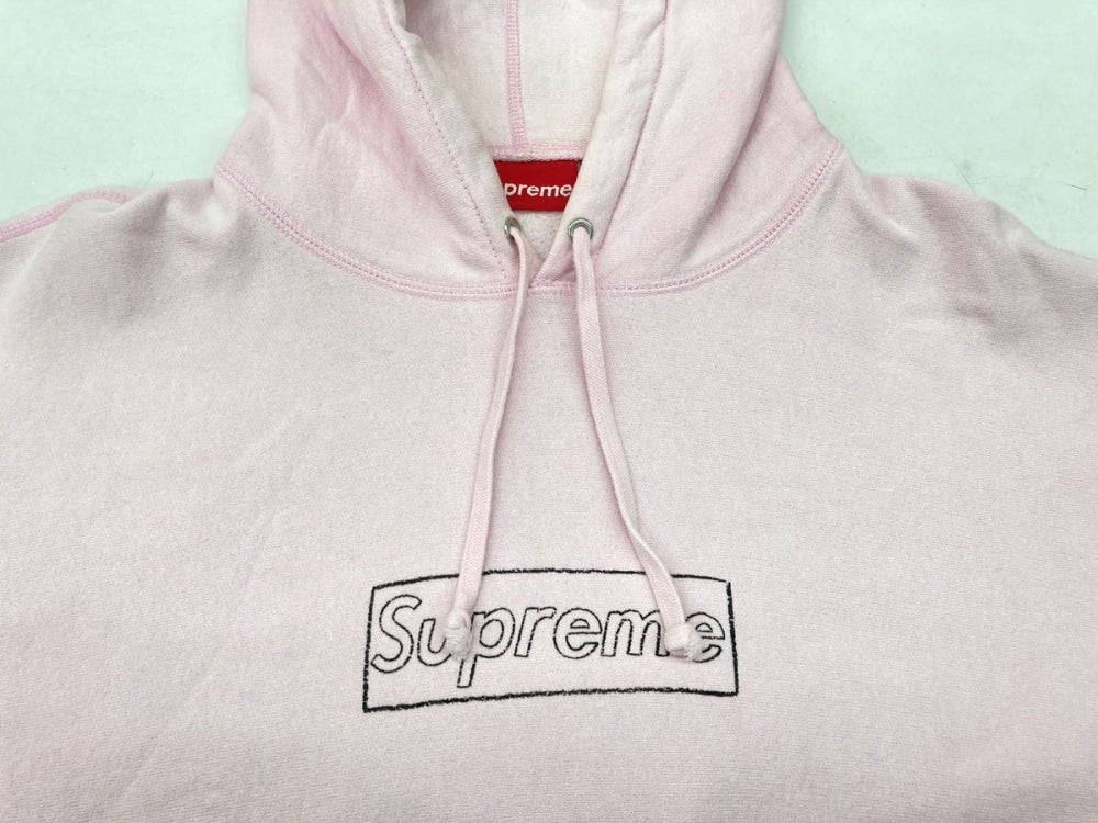 シュプリーム SUPREME × KAWS カウズ Chalk Logo Hooded チョーク ロゴ