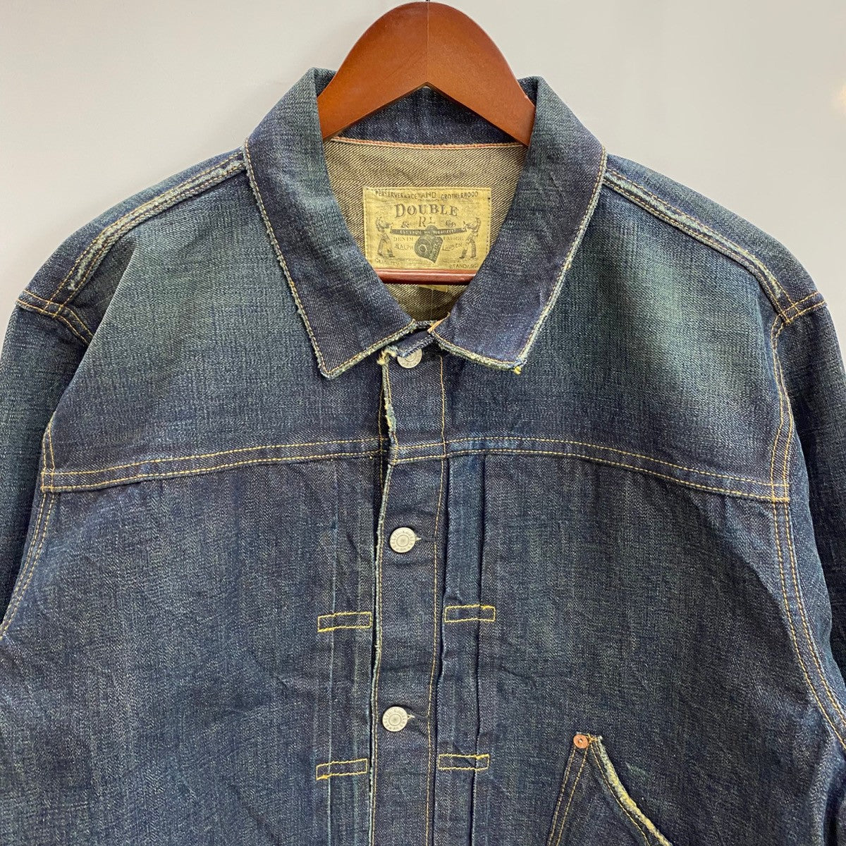 RRL ダブルアールエル Gジャン デニムジャケット 1 インディゴ コットン コーデュロイカラー インディゴ デニム ジャケット（デニム