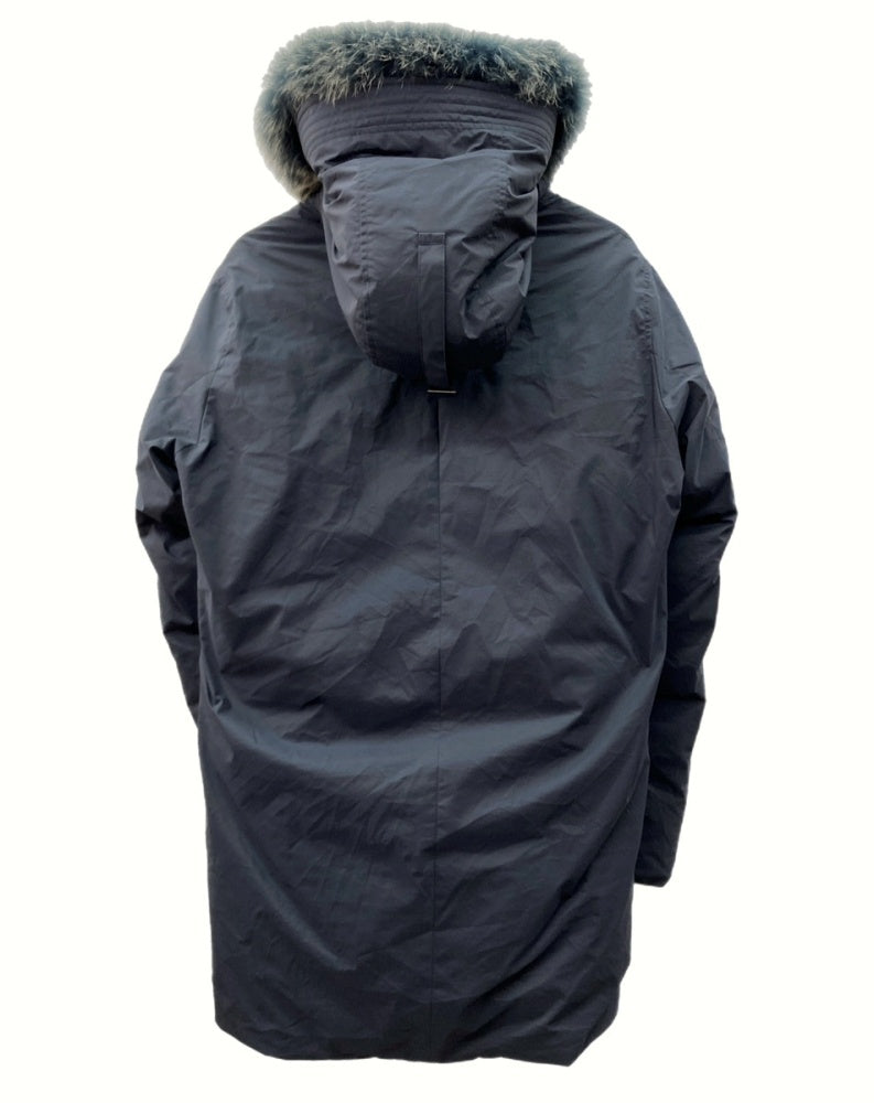 ポールワーズ POLEWARDS MANASLU ARCTIC PARKA マナスル アークティック パーカ アウター ジャケット アウトドア 紺  ジャケット ロゴ ネイビー Mサイズ 104MT-839 | 古着通販のドンドンサガール