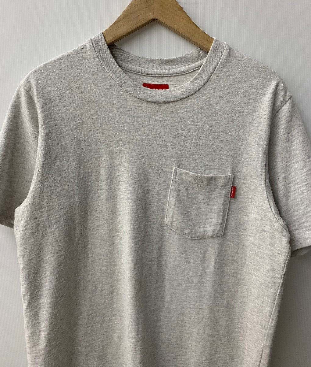 シュプリーム SUPREME ポケット Tシャツ Pocket Tee 霜降りグレー ロゴ Sサイズ 201MT-2518 |  古着通販のドンドンサガール