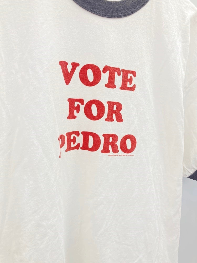 ヴィンテージ VINTAGE ITEM VOTE FOR PEDRO Napoleon Dynamite ナポレオン・ダイナマイト ムービーTシャツ  映画 MOVIE TEE XL Tシャツ プリント ホワイト LLサイズ 101MT-2395 | 古着通販のドンドンサガール