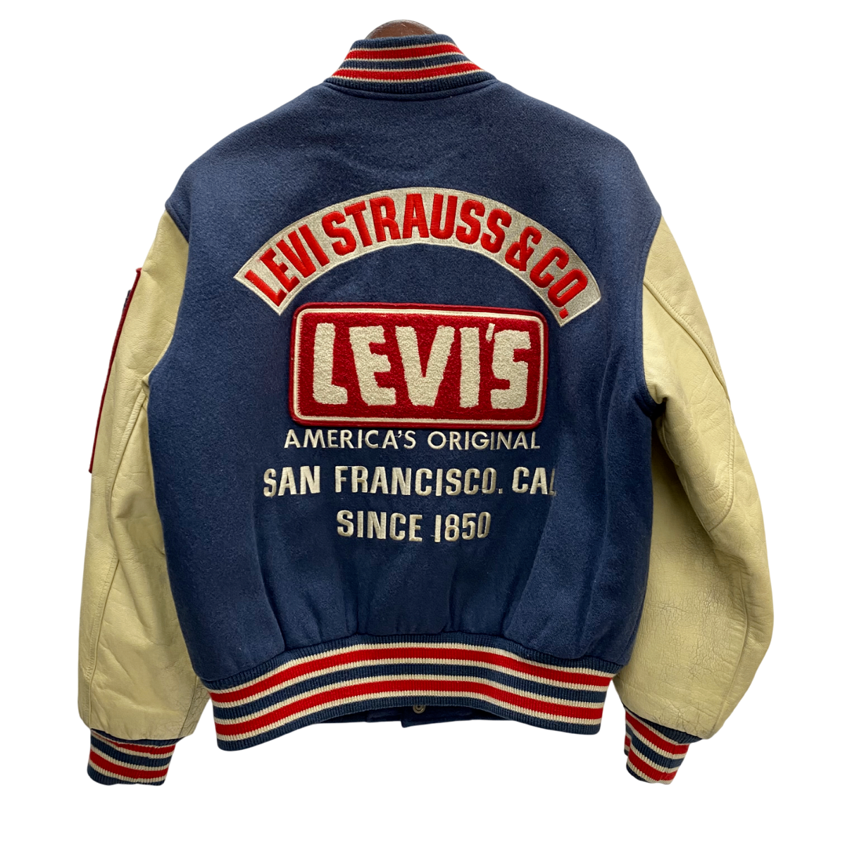 曜日割引対象外】 リーバイス Levi's 90's varsity jacket レザー