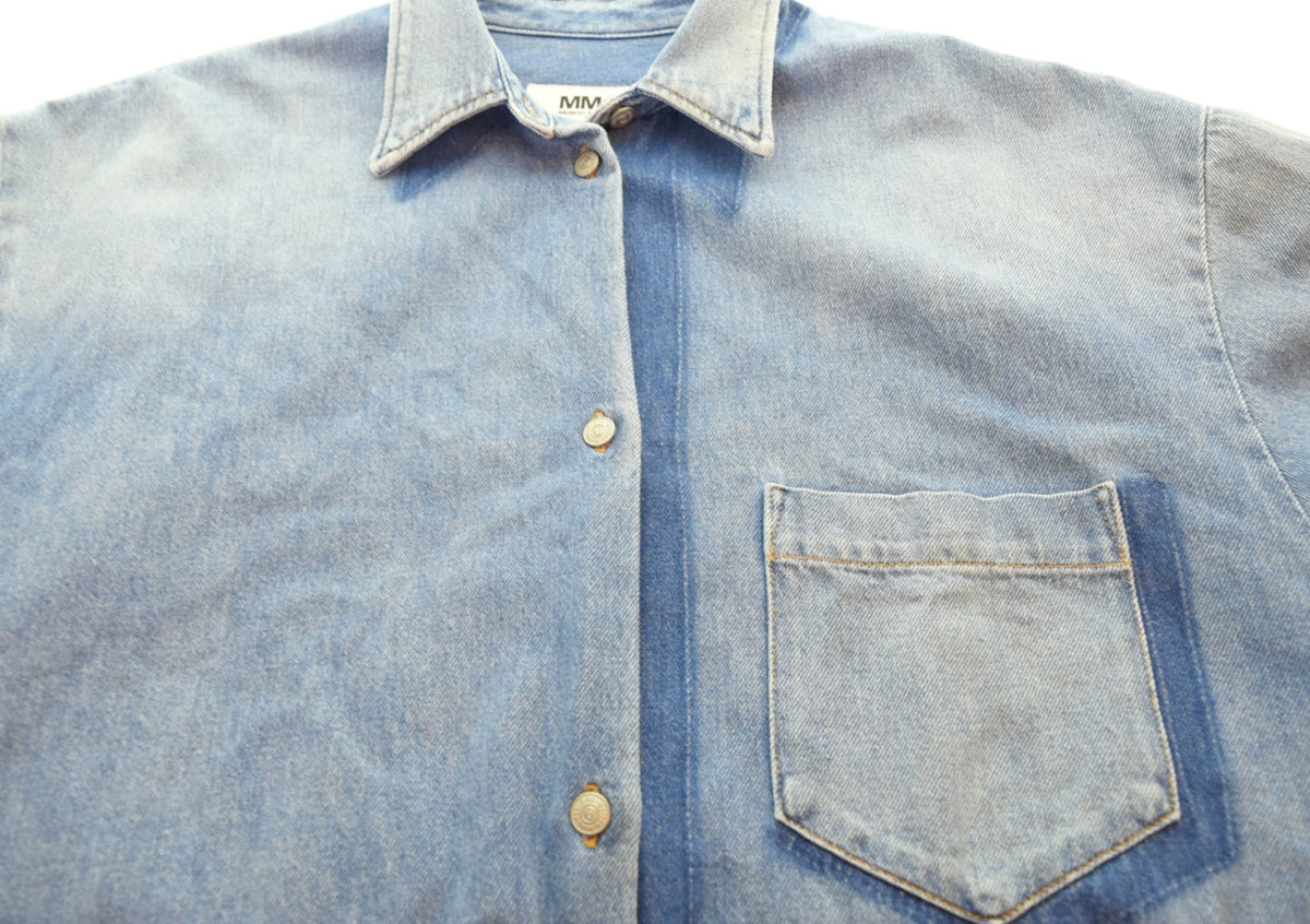 MM6 エムエムシックス メゾンマルジェラ　デニムシャツワンピース ウエスタンデニムシャツワンピース | ブランド古着の買取・委託販売