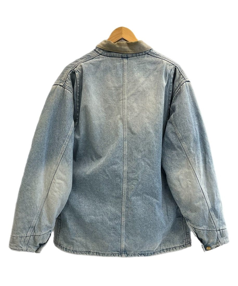 カーハート Carhartt 80s 90s デニムカバーオール 裏地ブランケット 襟