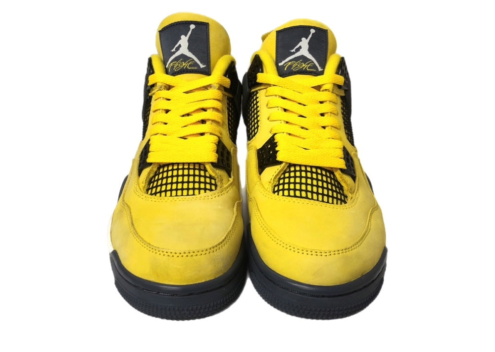 シューズ(男性用) AIR JORDAN 4 RETRO LIGHTNING TOUR YELLOW NIKE AIR JORDAN 4 RETRO 