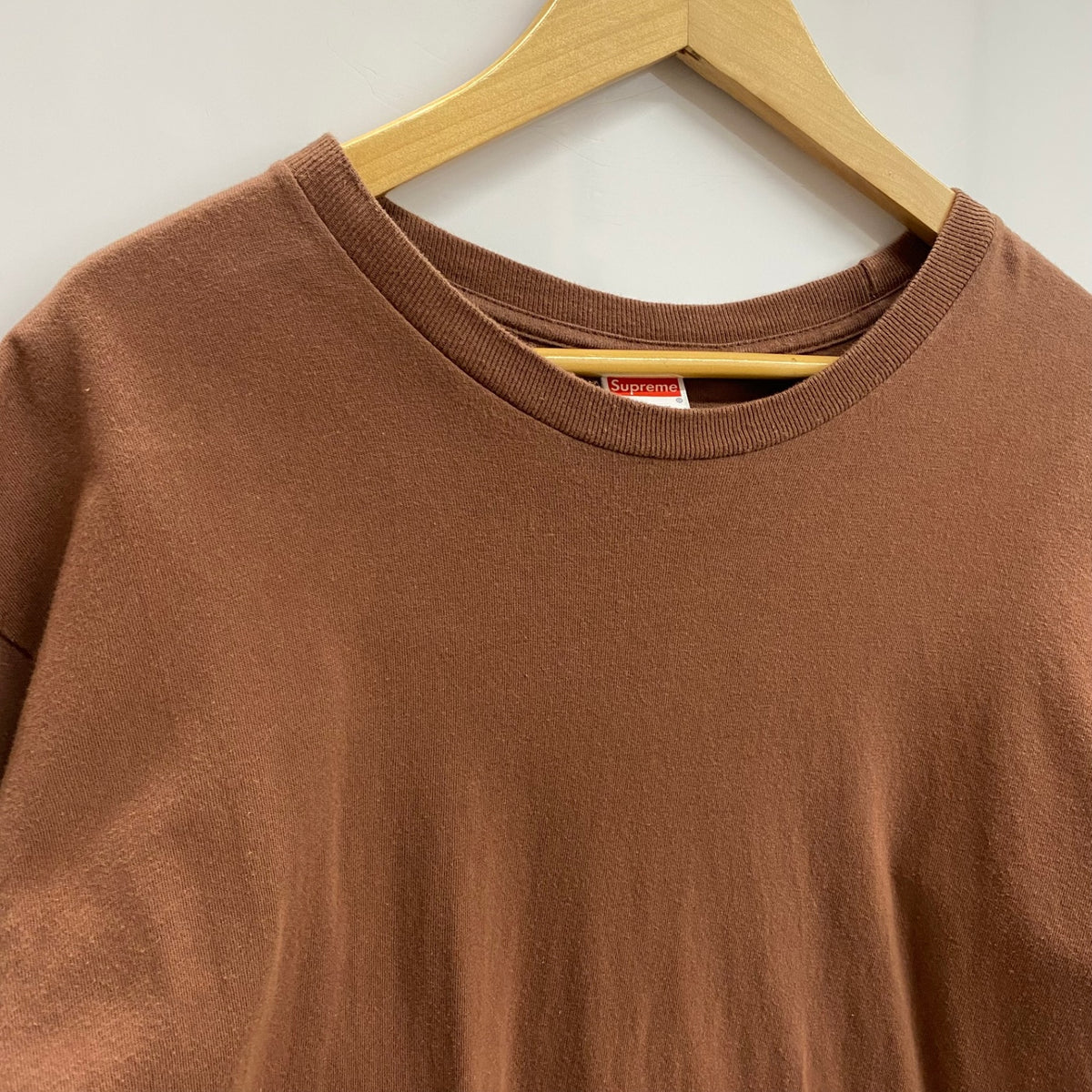 シュプリーム SUPREME FW17 Crash Tee 背面ロゴ Tシャツ ブラウン L