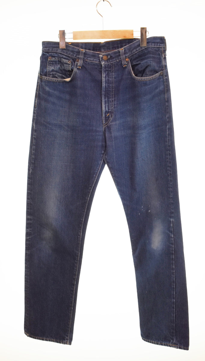 リーバイス Levi's 60's 505 BIG E デカ文字 505 濃紺 耳なし