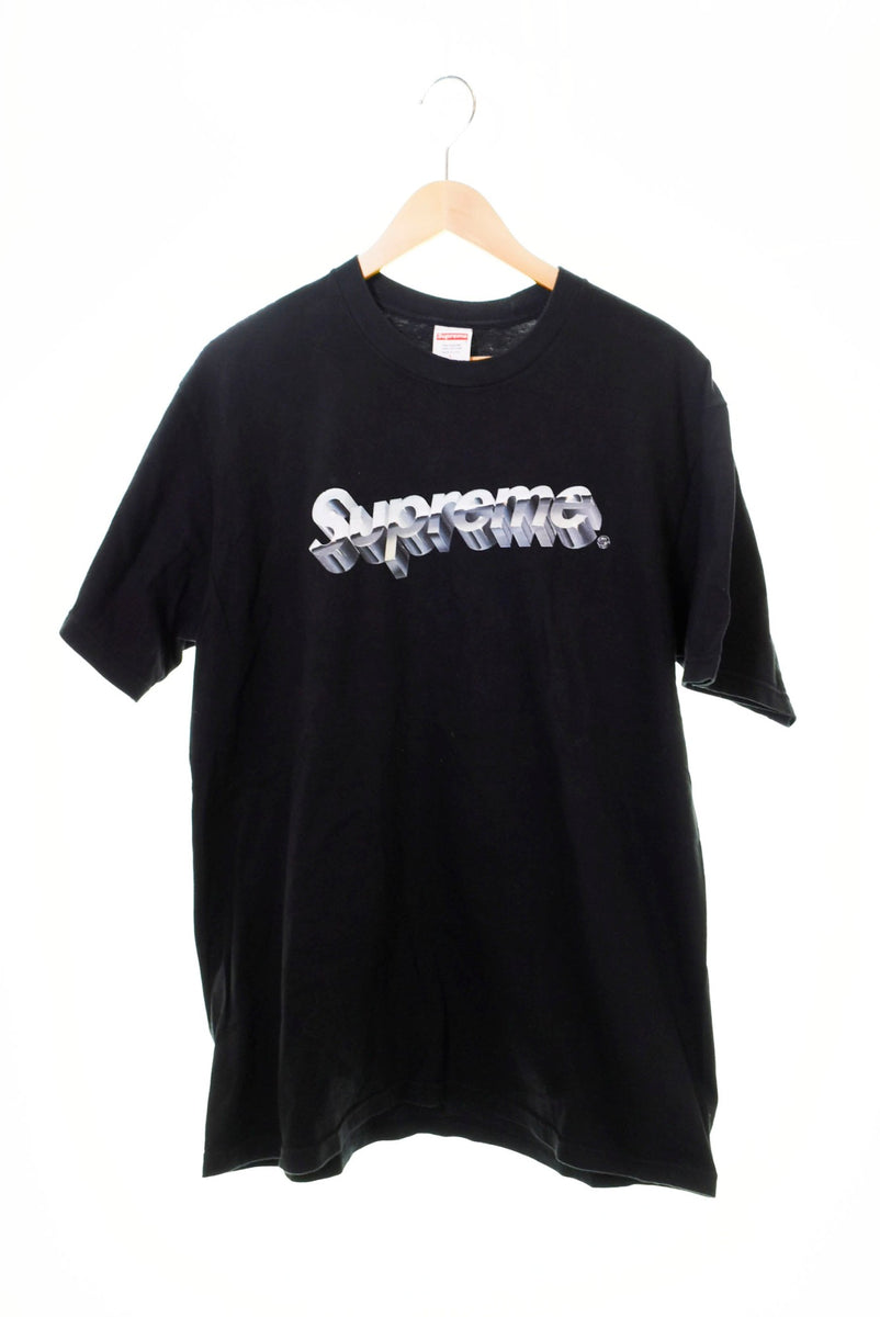 シュプリーム SUPREME Chrome Logo Tee クロームロゴ Tシャツ 黒 T ...