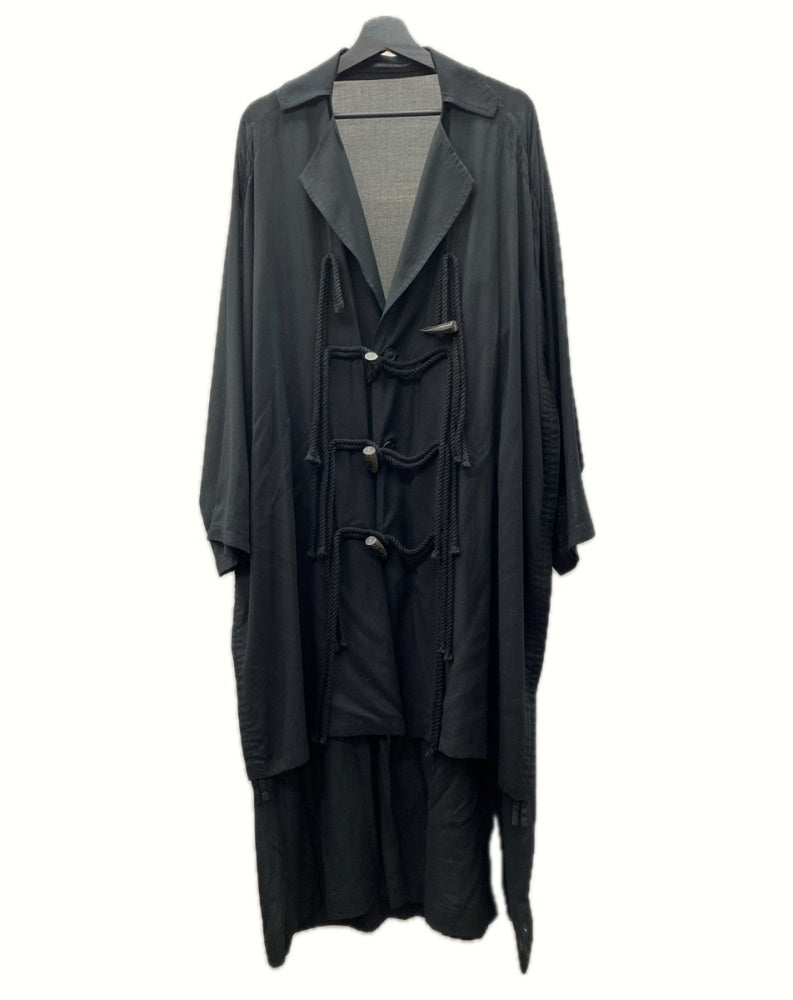 ヨウジヤマモト Yohji Yamamoto Side gather Coat サイド ギャザー
