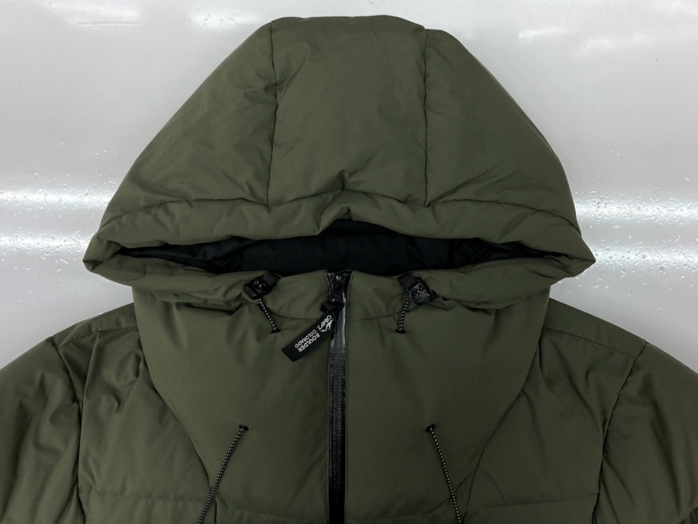 canp7 ダウンジャケット　新品未使用　カーキ CAMP7 ダウンジャケット カーキ ブラック コンビ シンパテックス L
