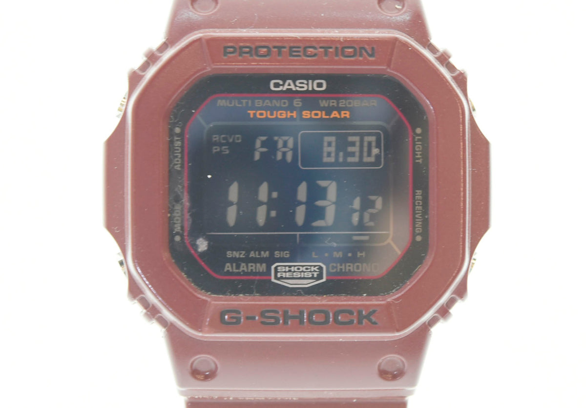 美品】G-SHOCK GW-M5610EW ボルドー レッド 電波時計 ソーラ