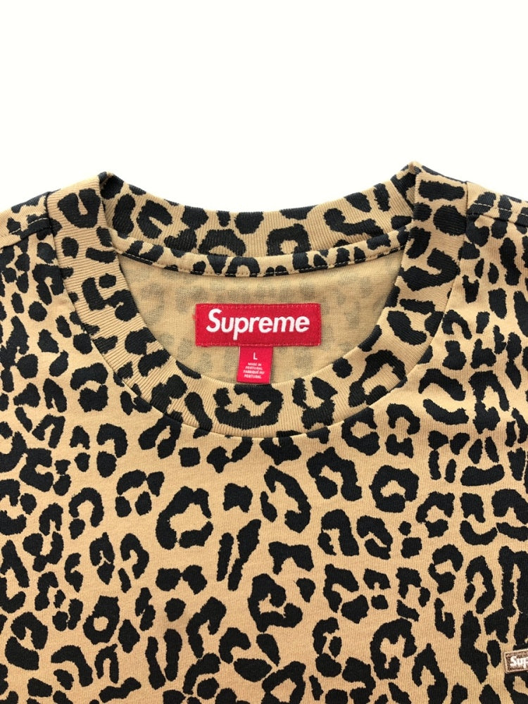 シュプリーム SUPREME 23AW SMALL BOX L/S TEE LEOPARD スモール