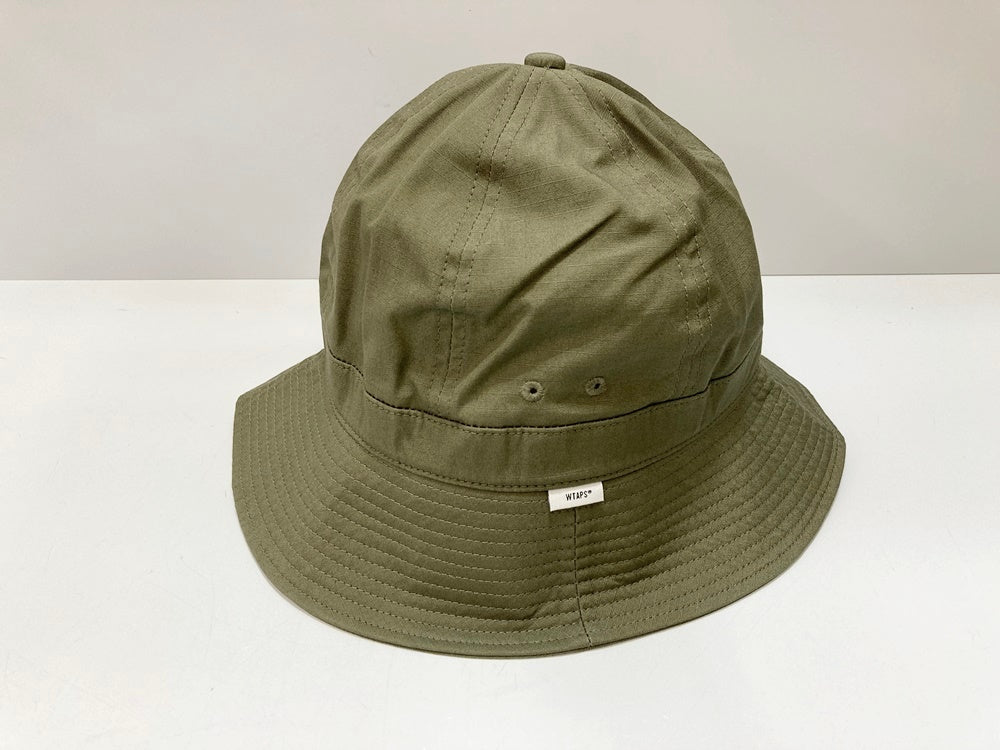 ダブルタップス WTAPS 21SS FACEHUGGER HAT / COTTON. RIPSTOP フェイスハガーハット バケットハット  21HCDT-HT12 帽子 メンズ帽子 その他 ロゴ カーキ Lサイズ 101hat-89 | 古着通販のドンドンサガール