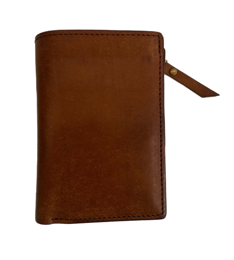 リュウ Ryu ミドルウォレット 二つ折り 財布 レザー 茶 財布