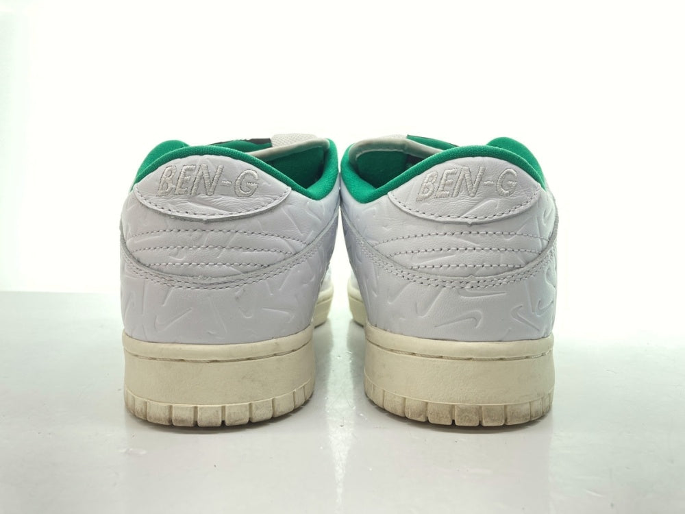 ナイキ NIKE 19年製 BEN-G ベン SB DUNK LOW OG QS 2 ダンク ロー スケートボード 緑 白 CU3846-100  メンズ靴 スニーカー ホワイト 27cm 104-shoes346 | 古着通販のドンドンサガール