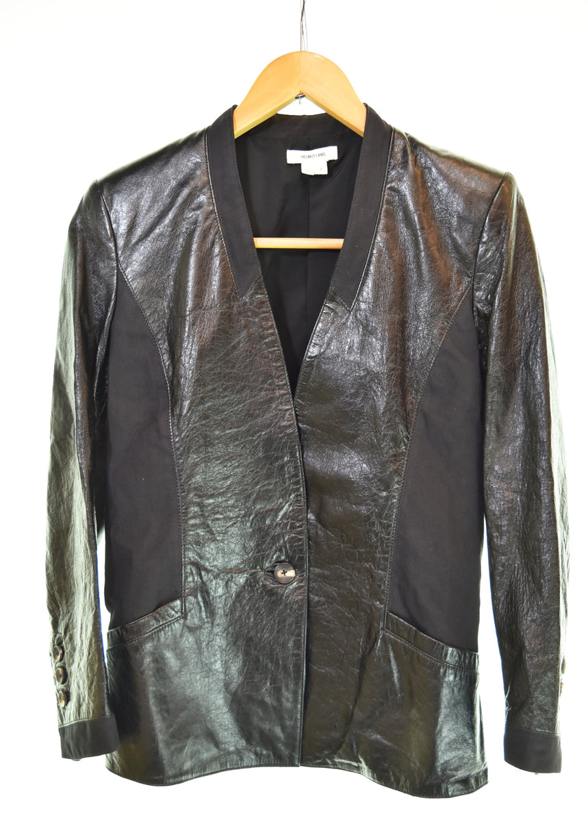 ヘルムートラング HELMUT LANG レザー テーラードジャケット 16