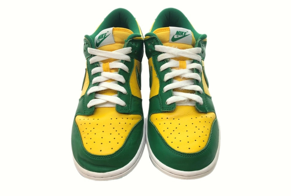 ナイキ NIKE 20年製 DUNK LOW SP BRAZIL ダンク ロー ブラジル ナショナルカラー 黄 緑 CU1727-700 メンズ靴  スニーカー グリーン 27cm 104-shoes114