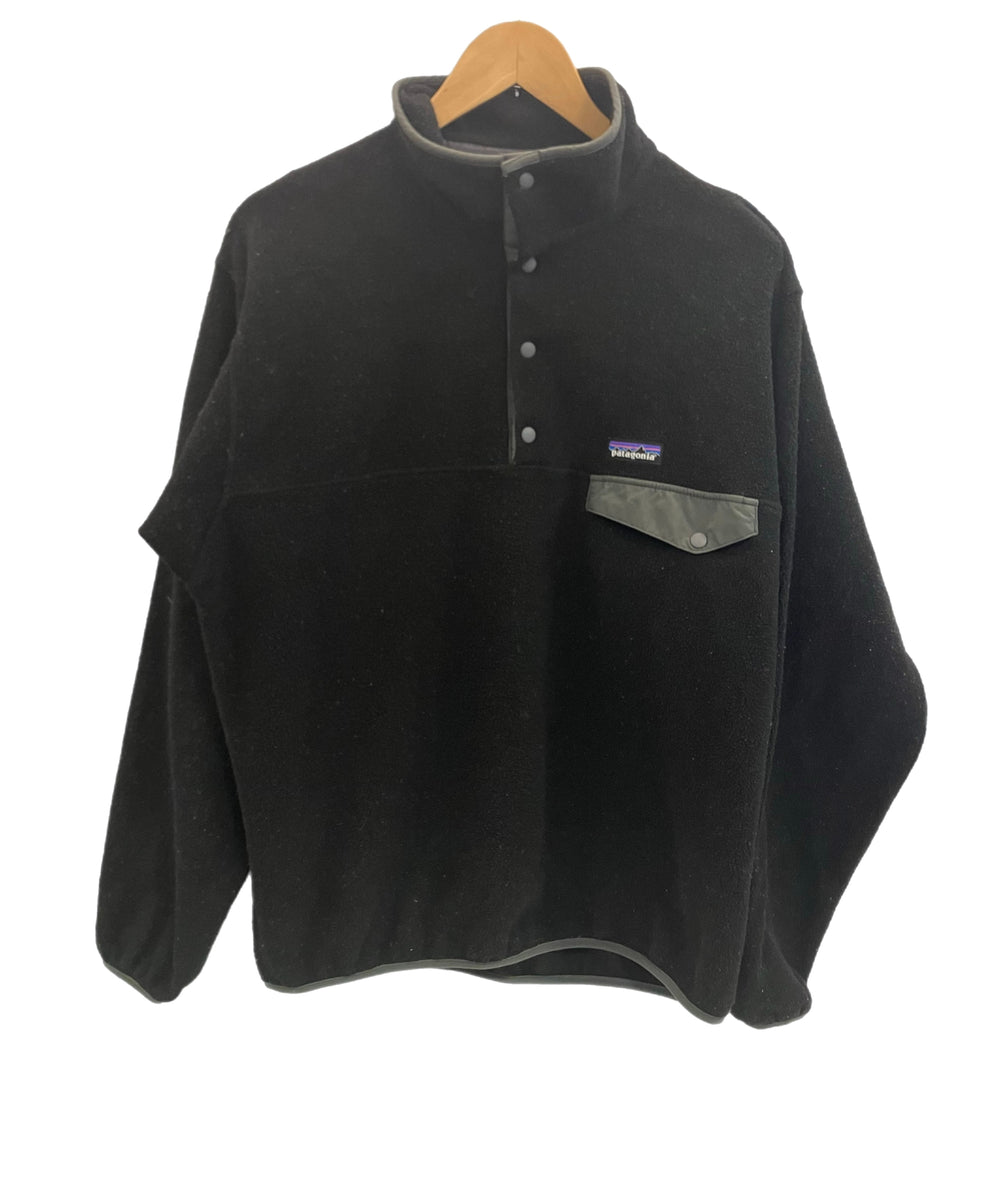 Patagonia ブラック スナップT Patagonia フリース XL 黒 スナップT