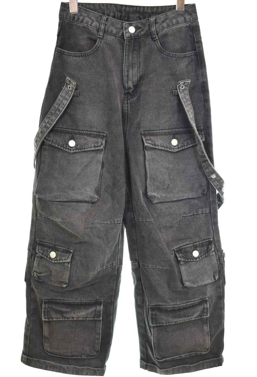 正規品　限定　MINUS TWO　Y2K　ワイド　カーゴパンツ　デビル刺繍　黒 minus twoカーゴパンツ y2k｜Yahoo!フリマ（旧PayPayフリマ）