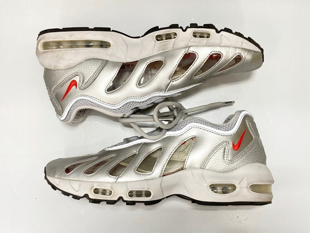 ナイキ NIKE × SUPREME AIR MAX 96/S METALLIC SILVER エア マックス ...